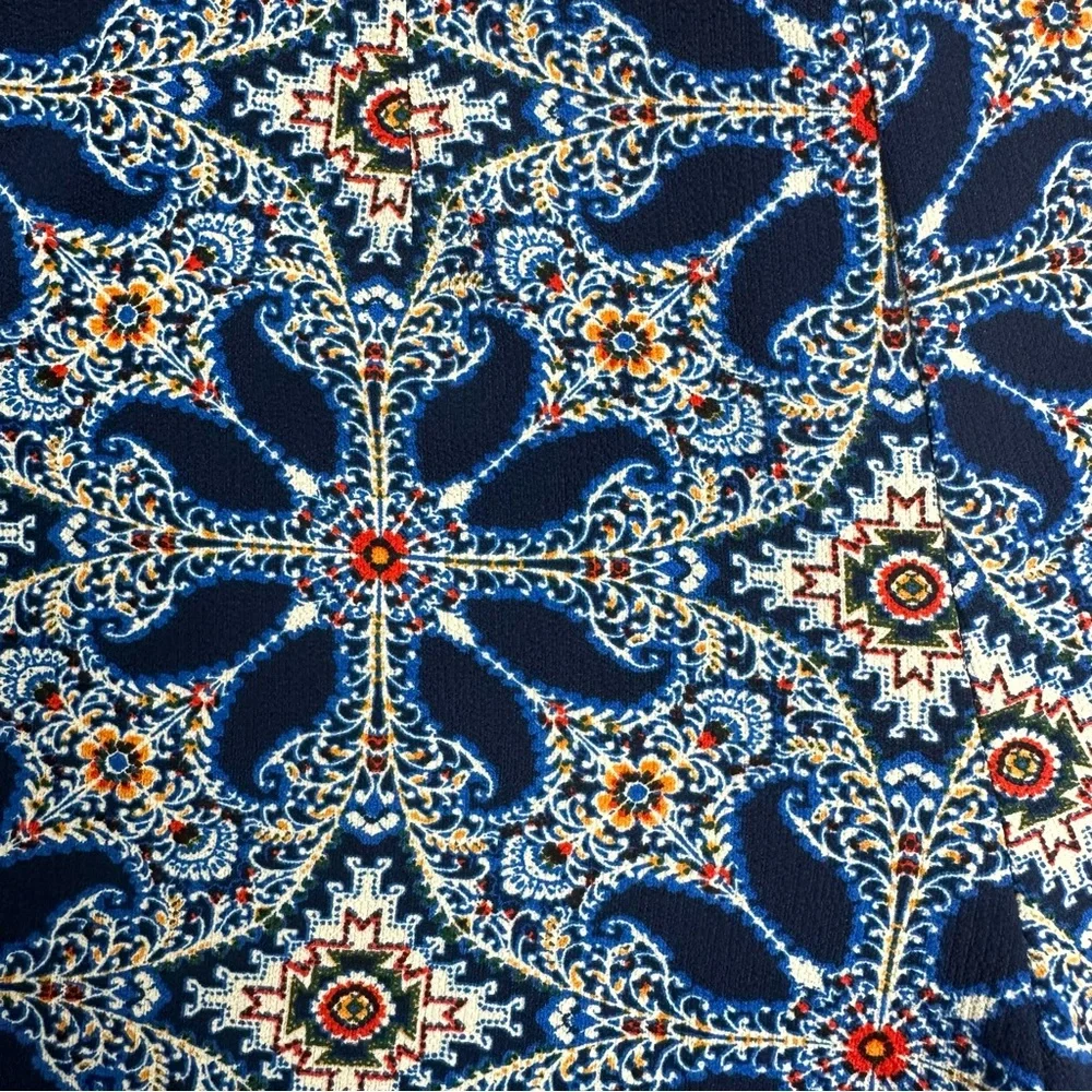 Show Me Your MuMu Miami Blue Print Cabana Shorts Size Small High Rise Coastal - Picture 5 of 8